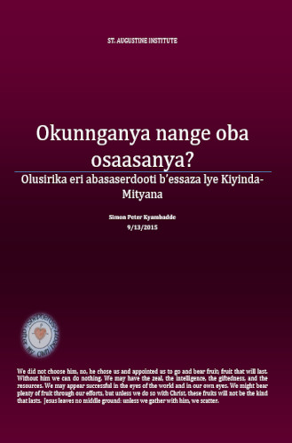 Cover of Okunnganya nange oba osasanya?