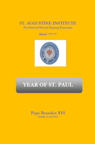 Cover of Year of St. Paul