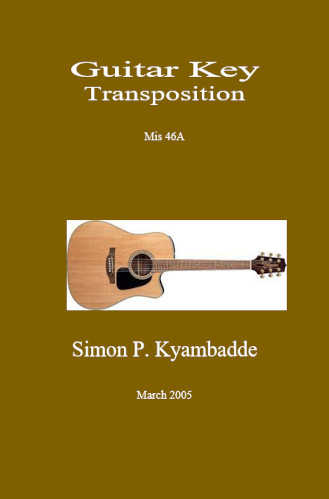 Cover of Guitar Keys Transposition